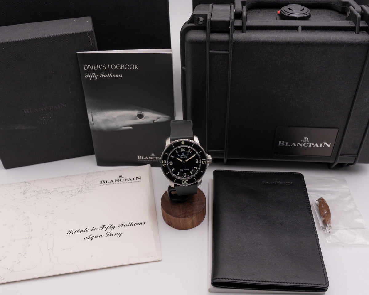 Blancpain Fifty Fathoms 45mm 5015c-1130-52b Black Dial 2015