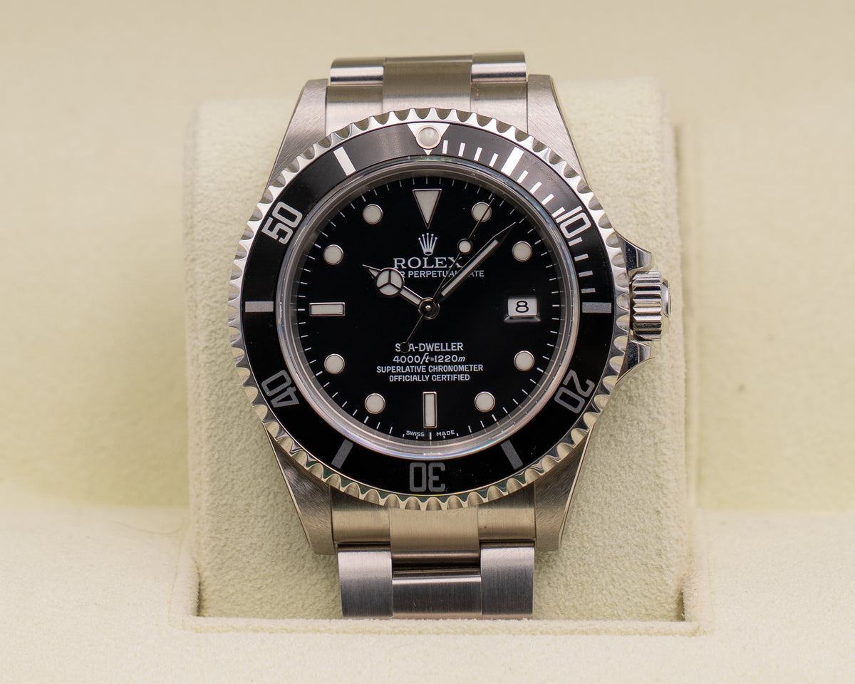 NEW OLD STOCK Rolex Seadweller 4000 40mm 16600 Black Dial 2007