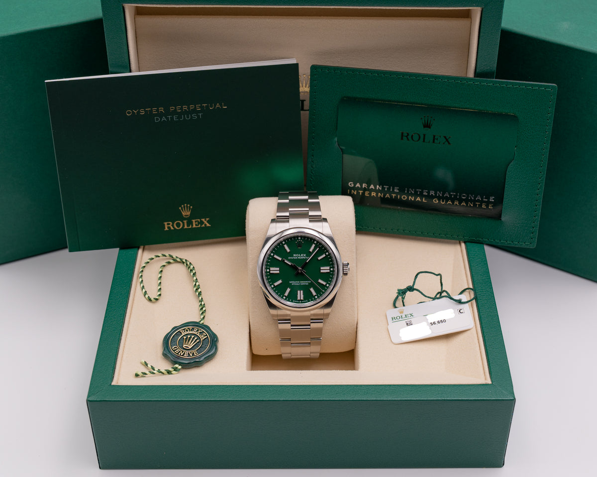 Rolex Oyster Perpetual 41mm 134300 Green Dial 2025