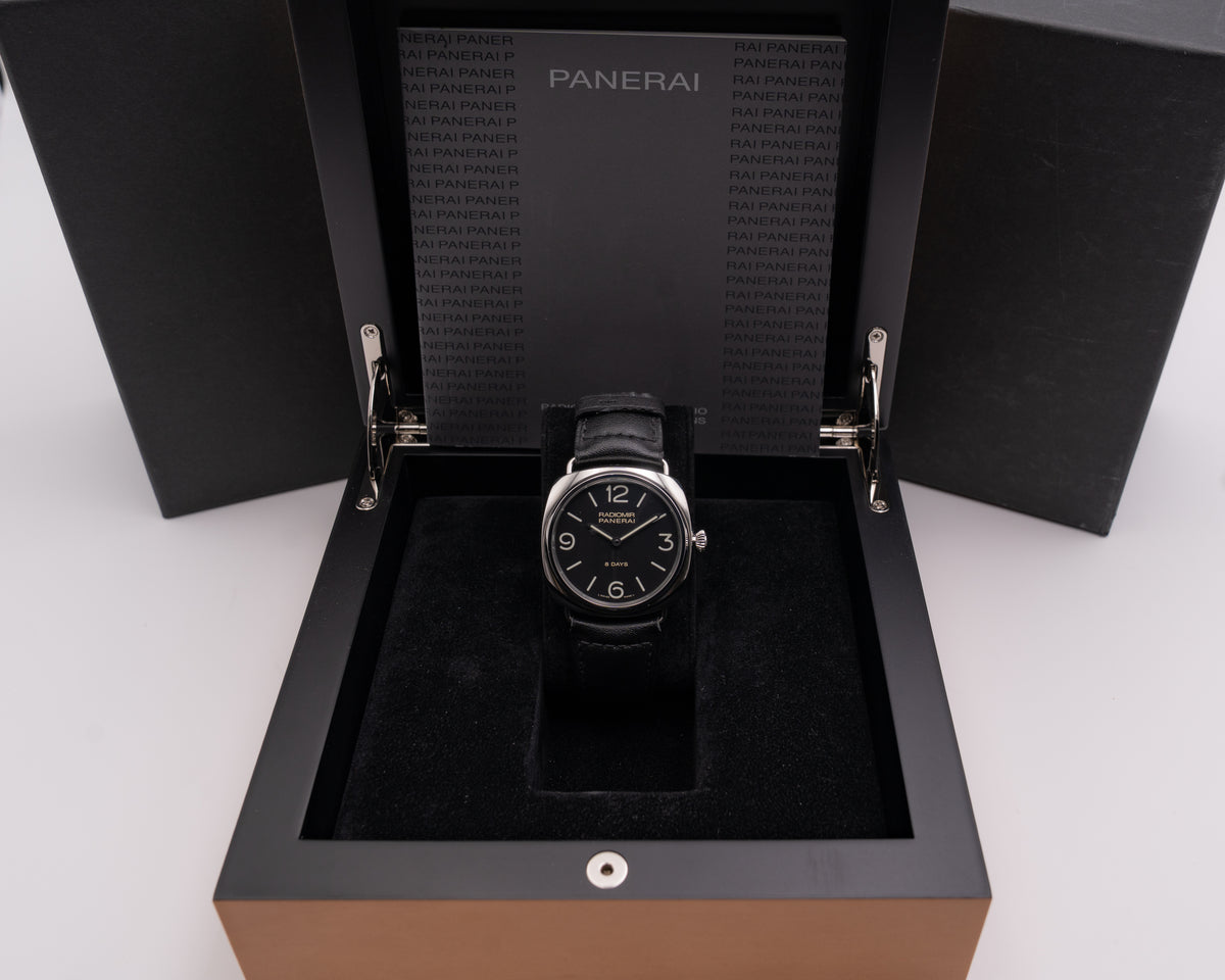 Panerai Radiomir 45mm Pam00610 Black Seal 8 Days Accaio