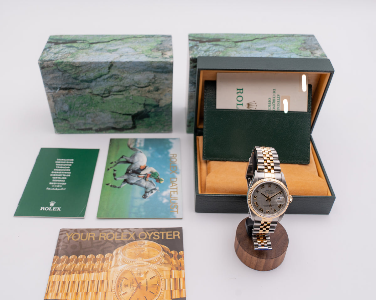 Rolex DateJust 36mm 16233 Pattern Dial Two Tone On Jubilee