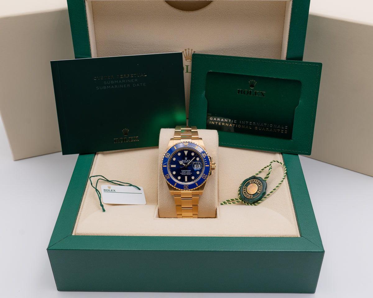 Rolex Yellow Gold Submariner 41mm 126618LB Bluesy 2023