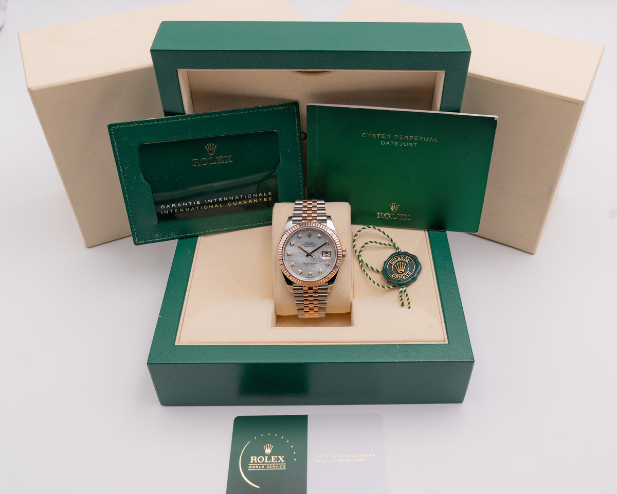 CPO Rolex Datejust 41mm  Fluted  MOP On Jubilee 2022