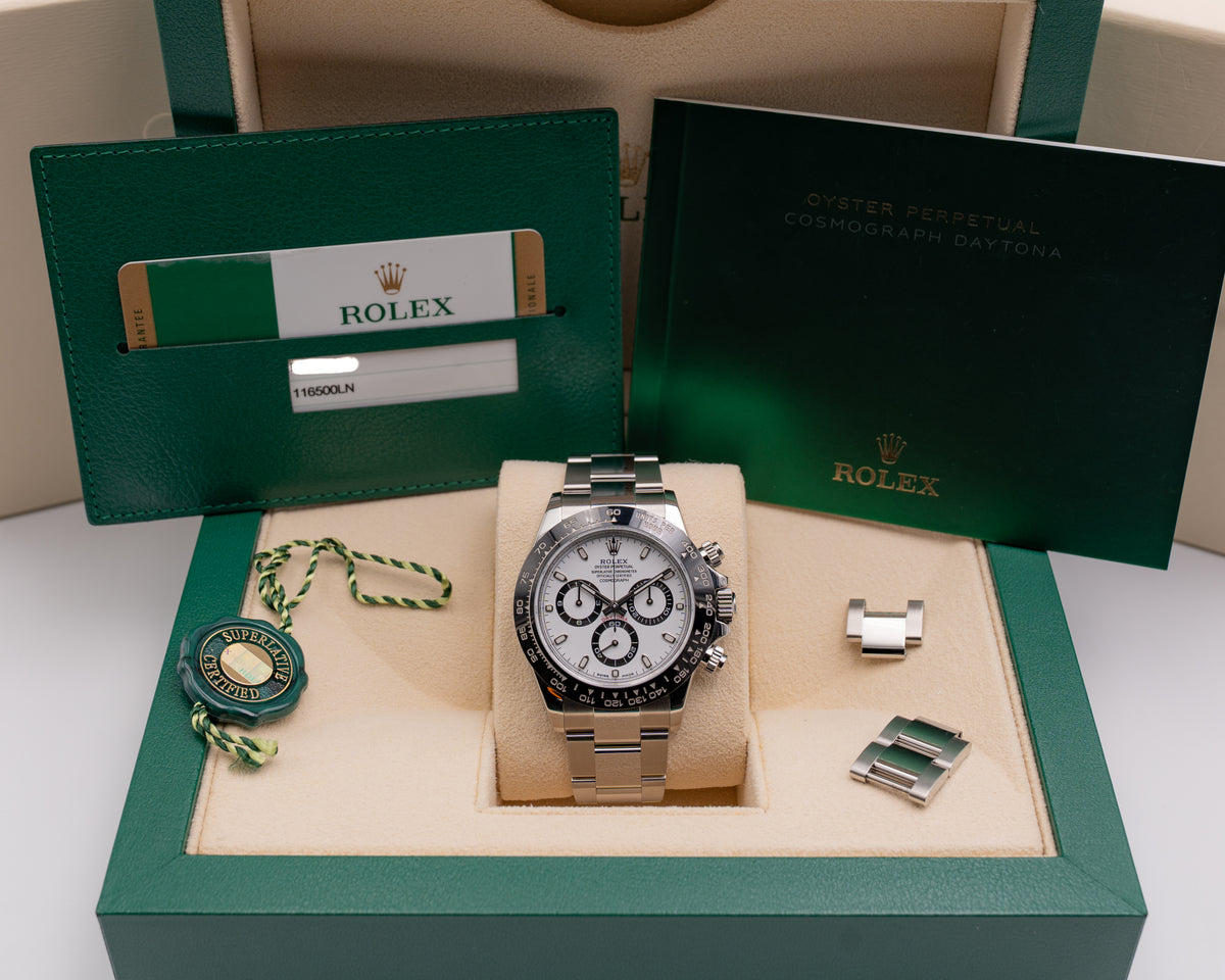 Rolex Daytona 40mm 116500LN Panda White Dial 2018