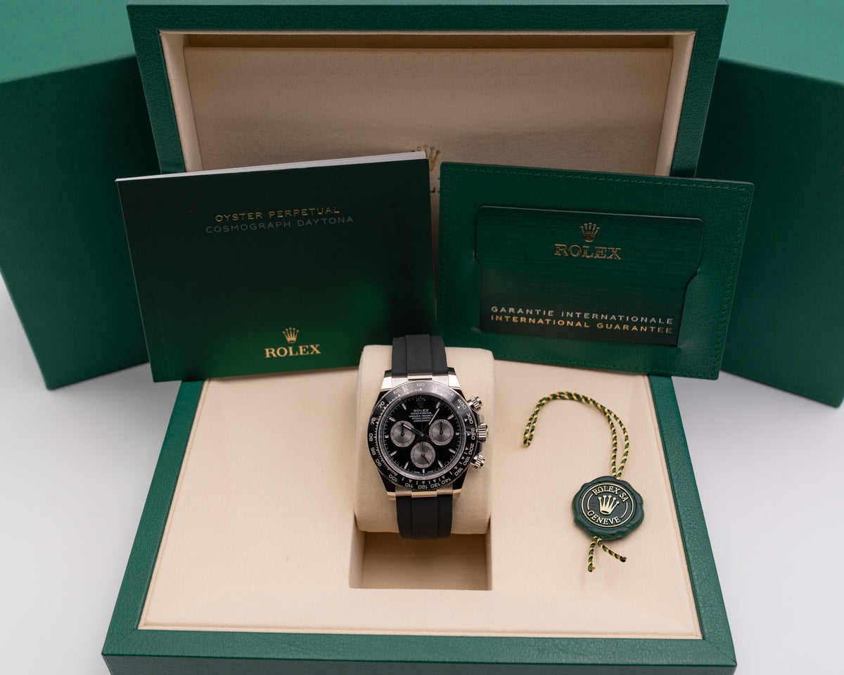 Like New Wood Card Rolex Daytona 40mm 126519LN White Gold Chronograph 2026