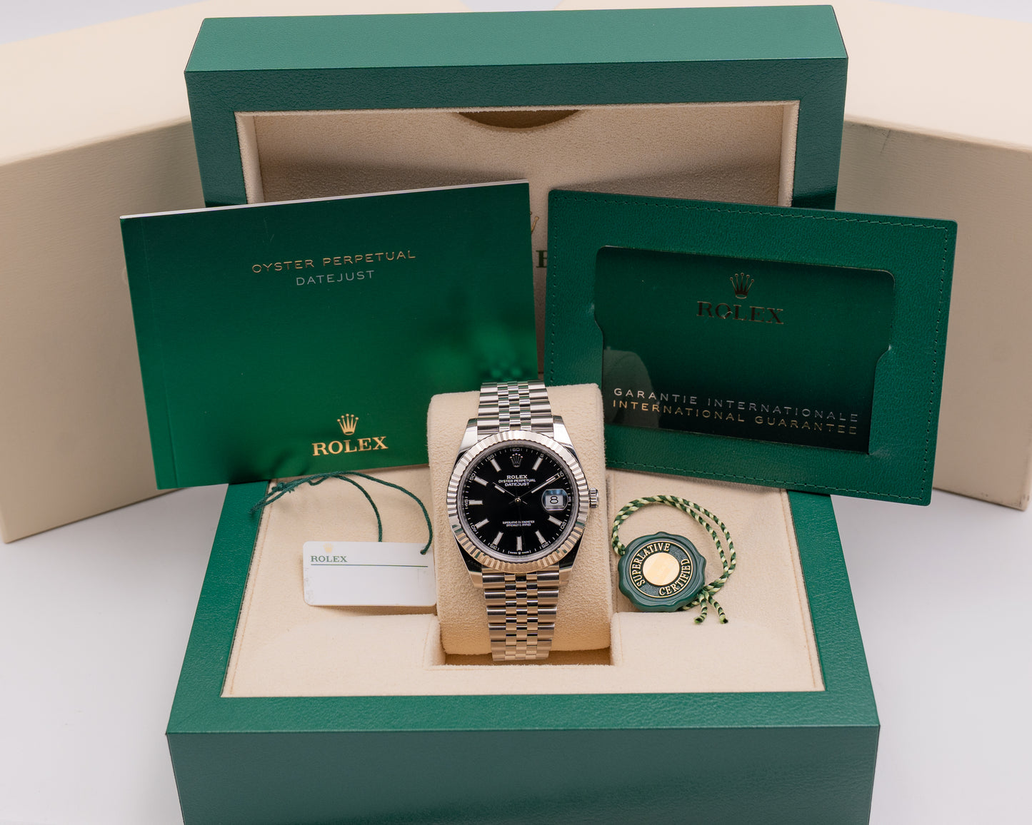 Rolex DateJust 41mm 126334 Fluted  on Jubilee Black Dial 2026