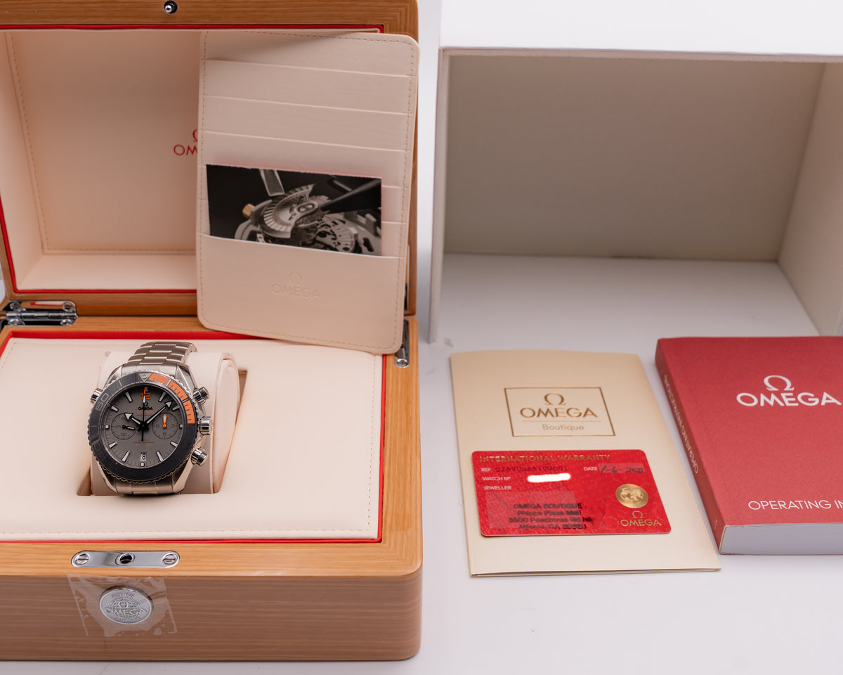Omega Seamaster Planet Ocean 600M 45.5mm 215.90.46.51.99.001 Grey Dial Chronograph 2022