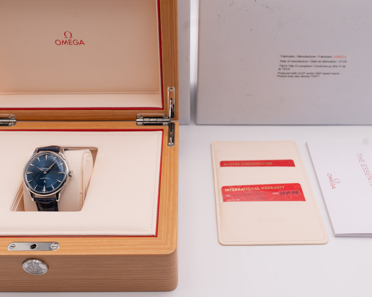Omega Constellation 39mm 140.13.39.21.03.001 Observatory lue Leather Strap 2026