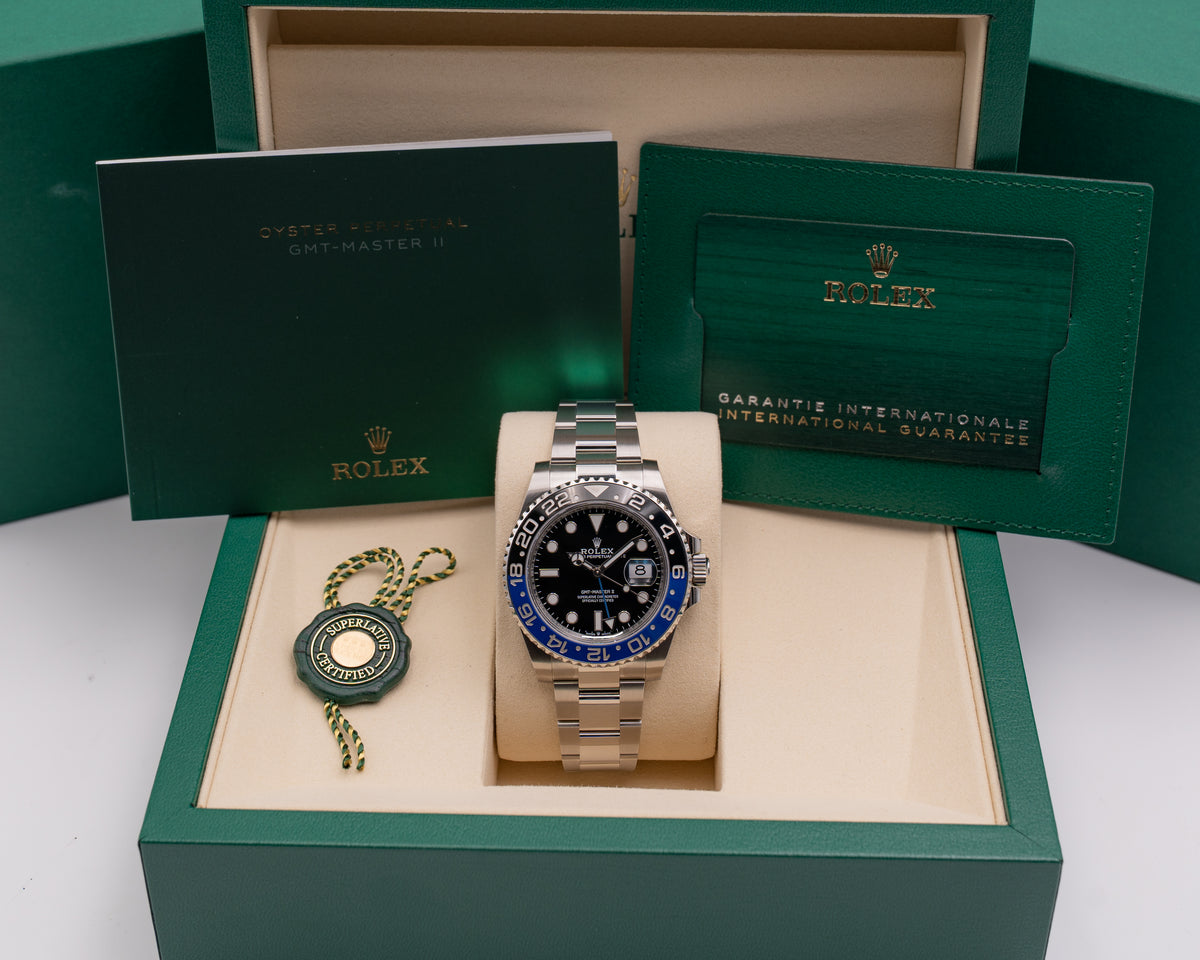 WOODCARD UNWORN Rolex GMT-Master II  "Batman" On Oyster  2026