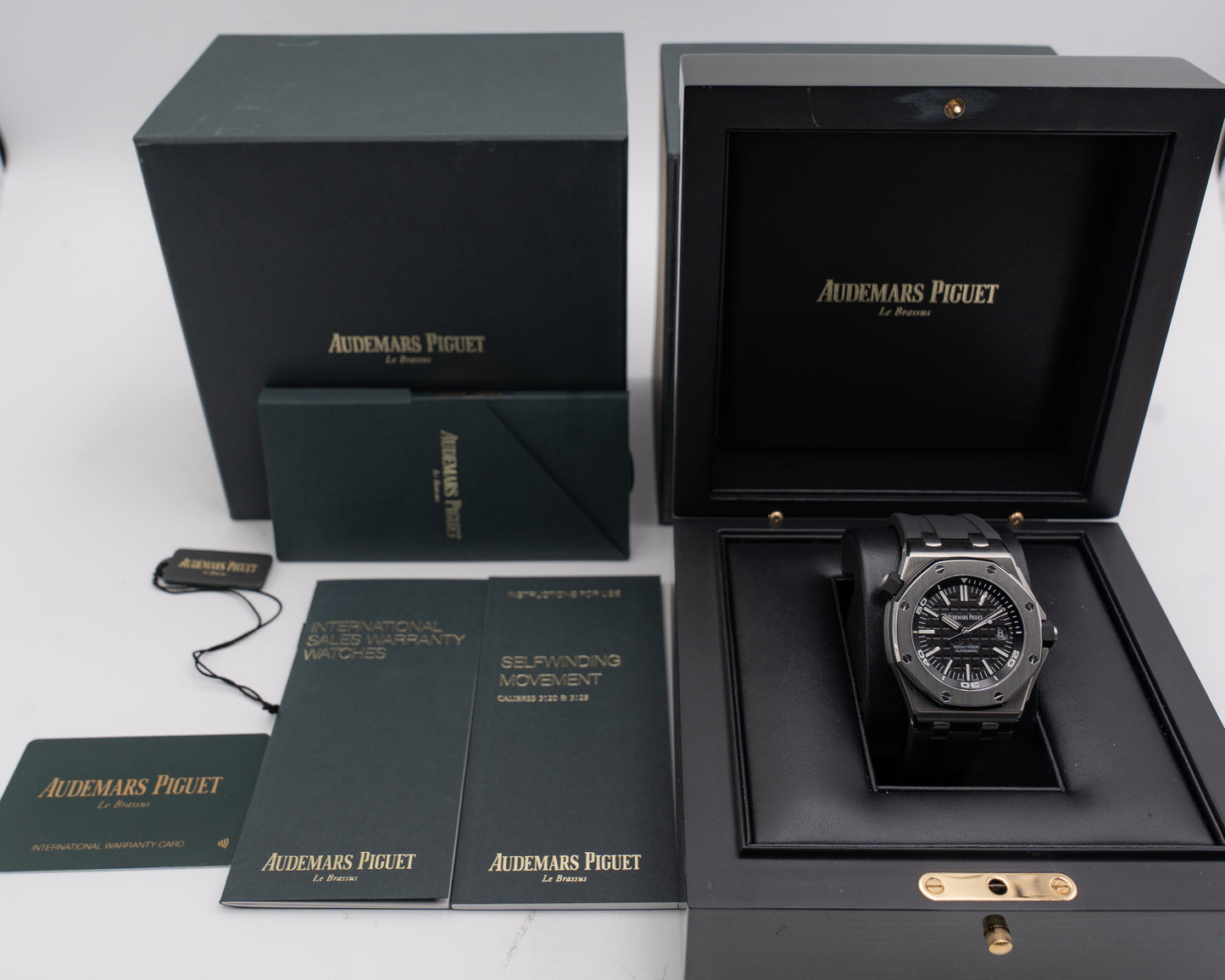 Audemars Piguet Royal Oak Offshore Diver 42mm 15710ST Black Dial Black Rubber Strap 2019
