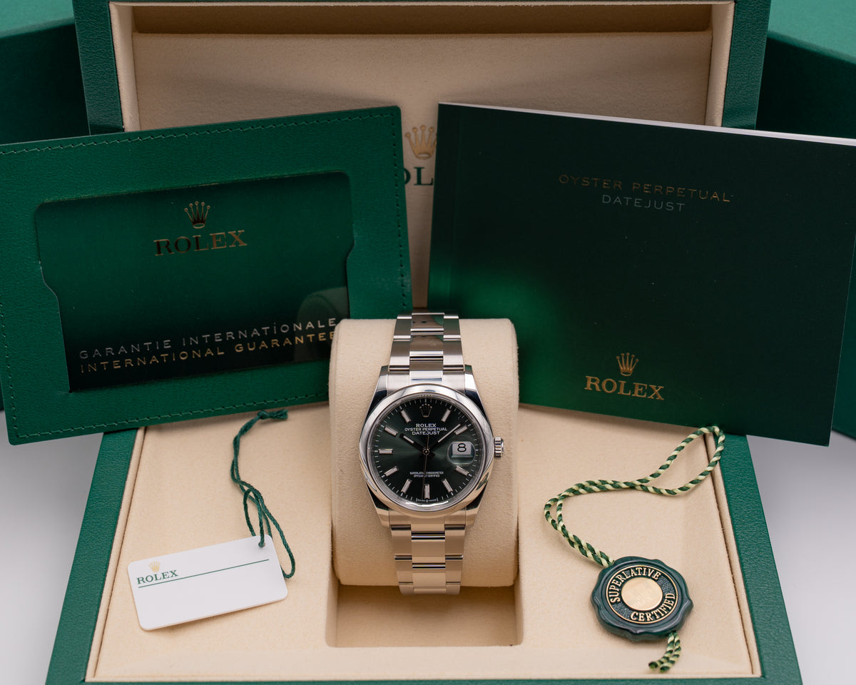 Rolex DateJust 36mm 126200 Mint Green Dial 2026