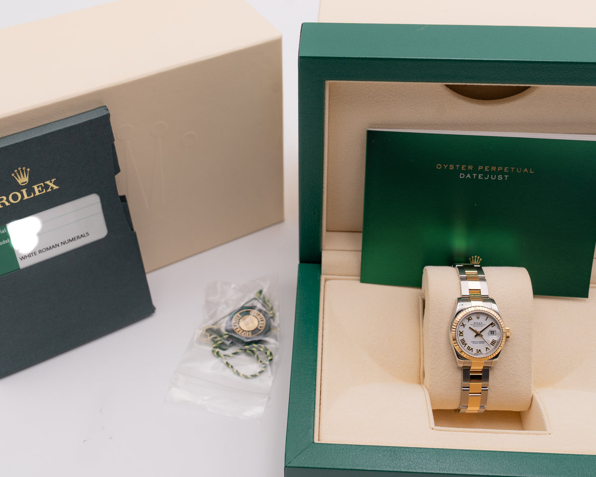 Rolex Datejust 26mm 179173 White Roman  Dial Two Tone 2017