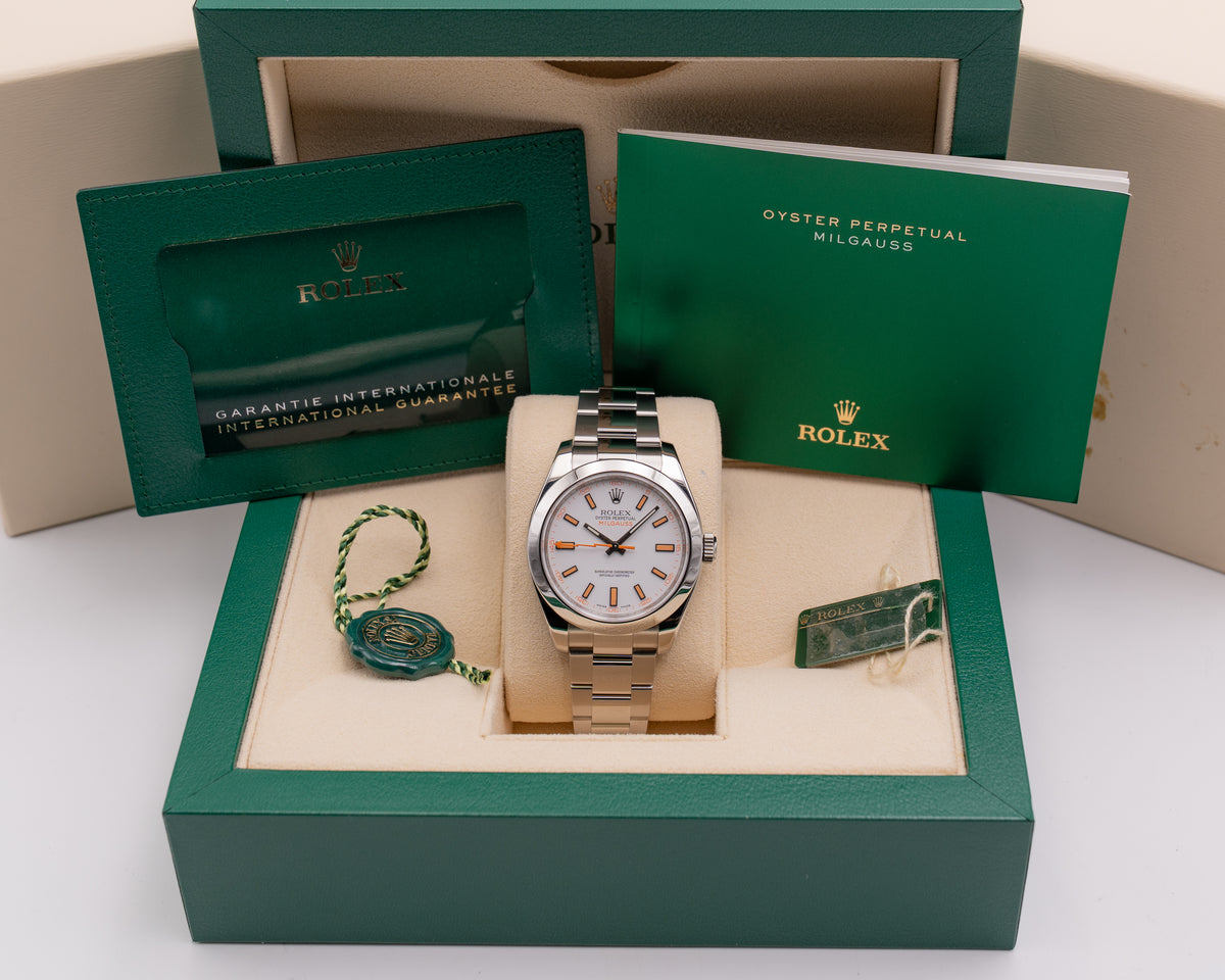 Rolex Milgauss 40mm 116400 White Dial 2020