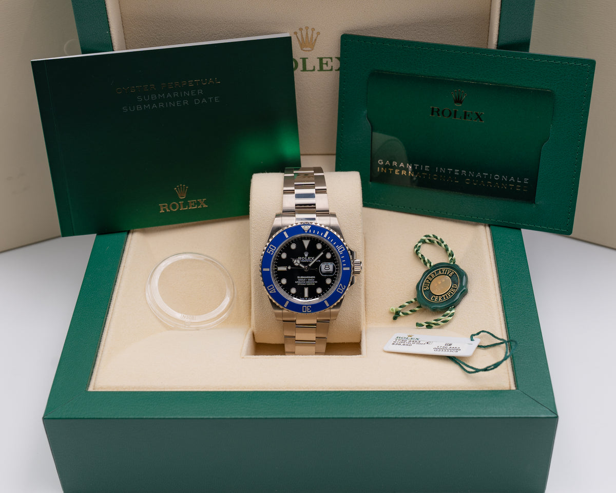 Rolex White Gold Submariner 41mm 126619LB Cookie Monster