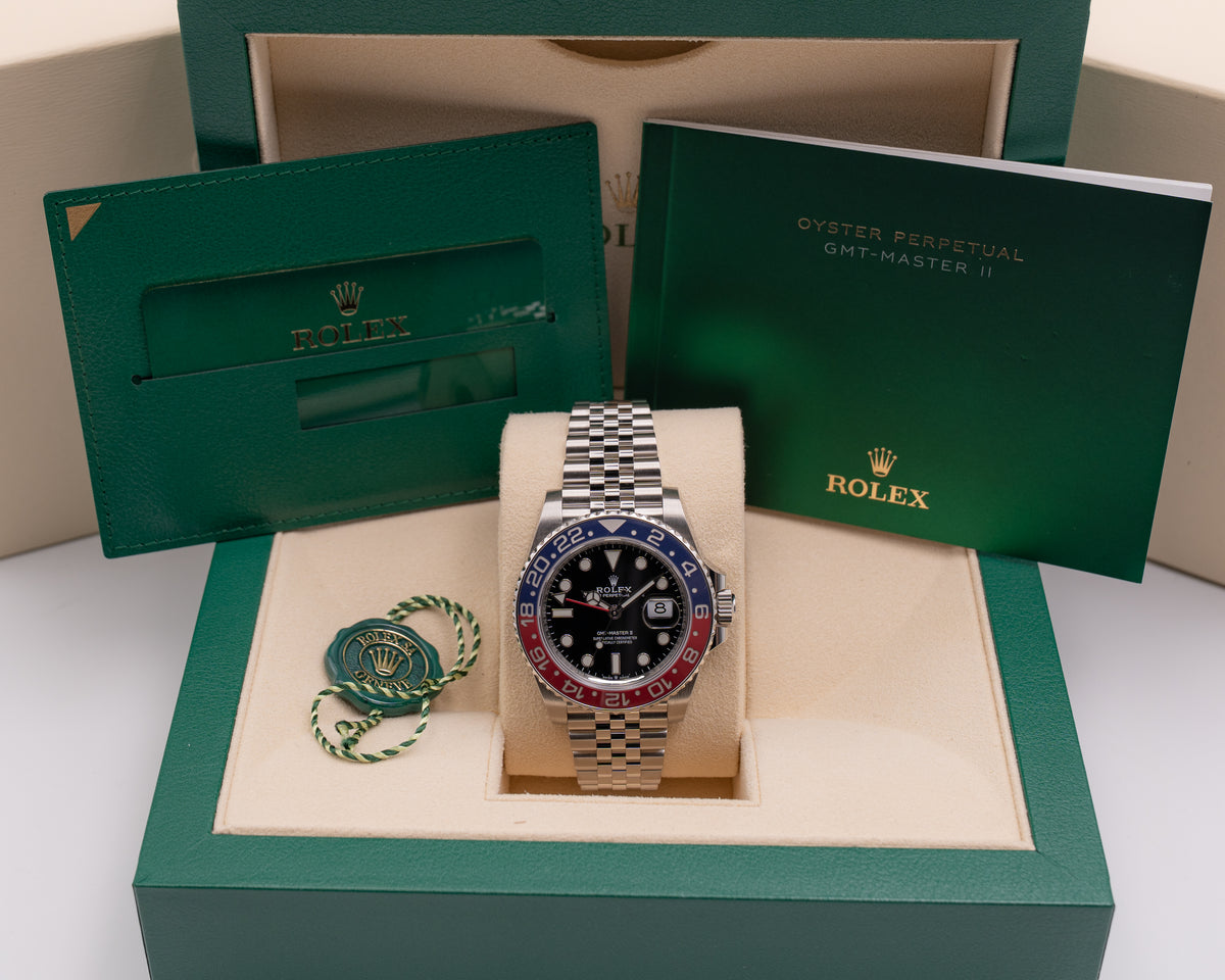 Rolex GMT-Master II 40mm 126710BLRO Pepsi On Jubilee 2020