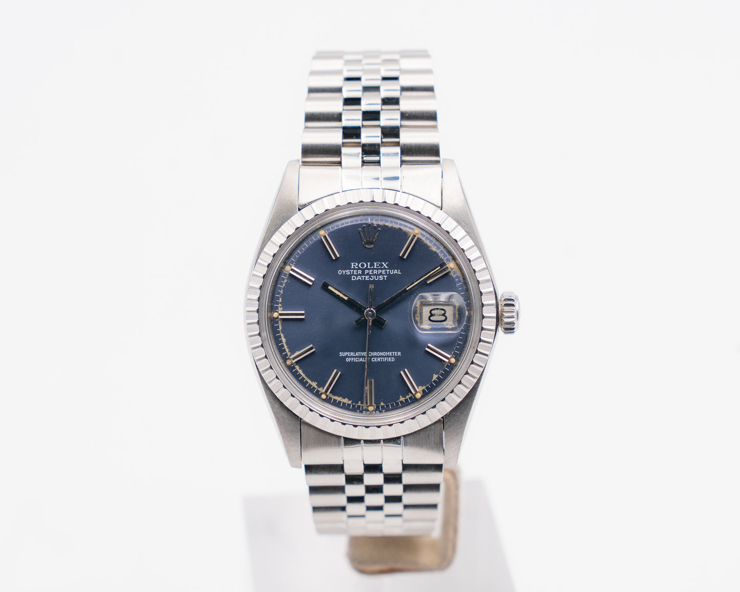 Rolex Datejust 36mm 1603 Blue and Green Dial in Jubilee