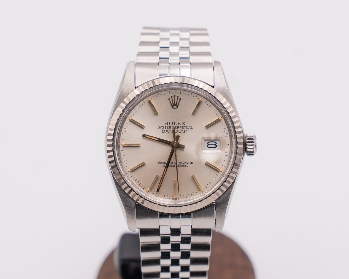 Rolex datejust 36mm 16014 White Dial On Jubilee