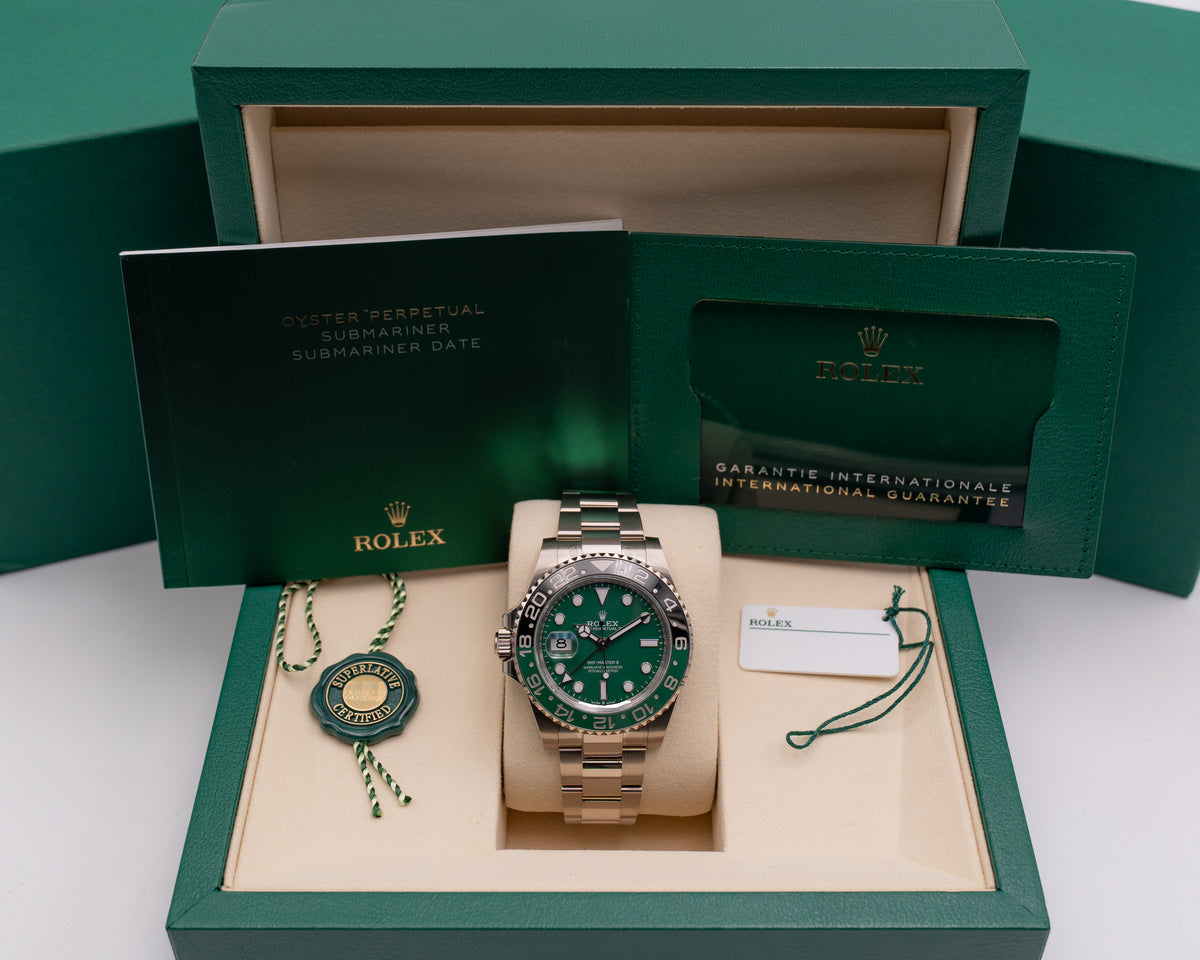 Rolex GMT Master II 40mm 126729VTNR White Gold Sprite Green Dial 2025