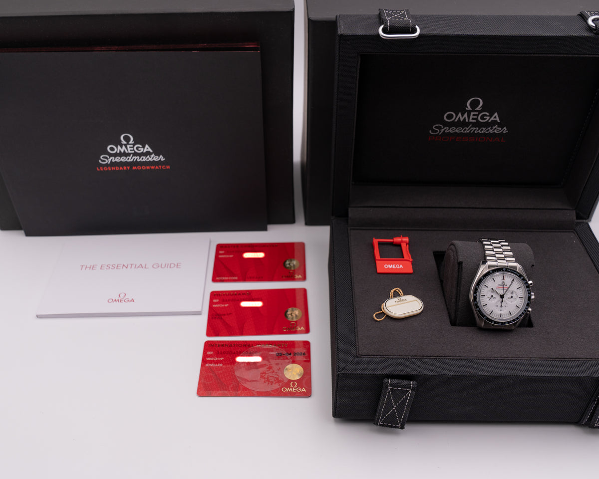 Omega Speedmaster 42mm 310.30.42.50.04.001 White Moon Watch 2026