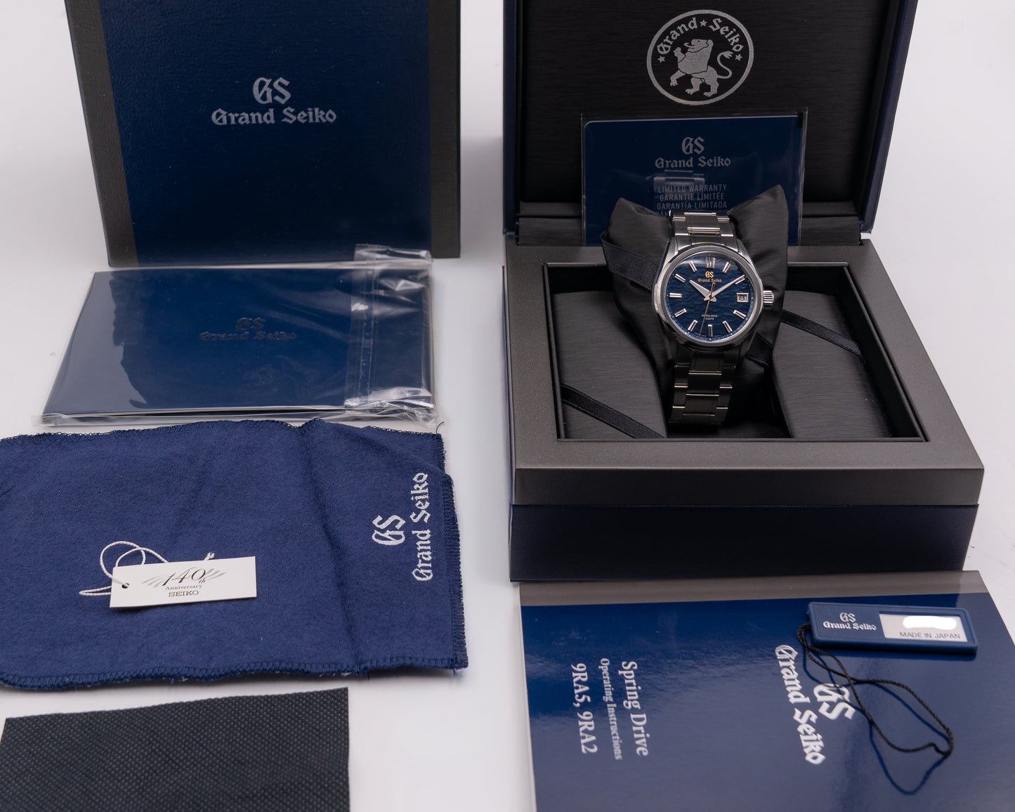 Grand Seiko 140th Anniversary Model 40mm SLGA007 Lake Suwa 2021