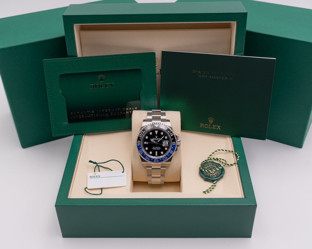Fully Stickered UNWORN Rolex GMT-Master II 40mm 126710BLNR "Batman" 2026