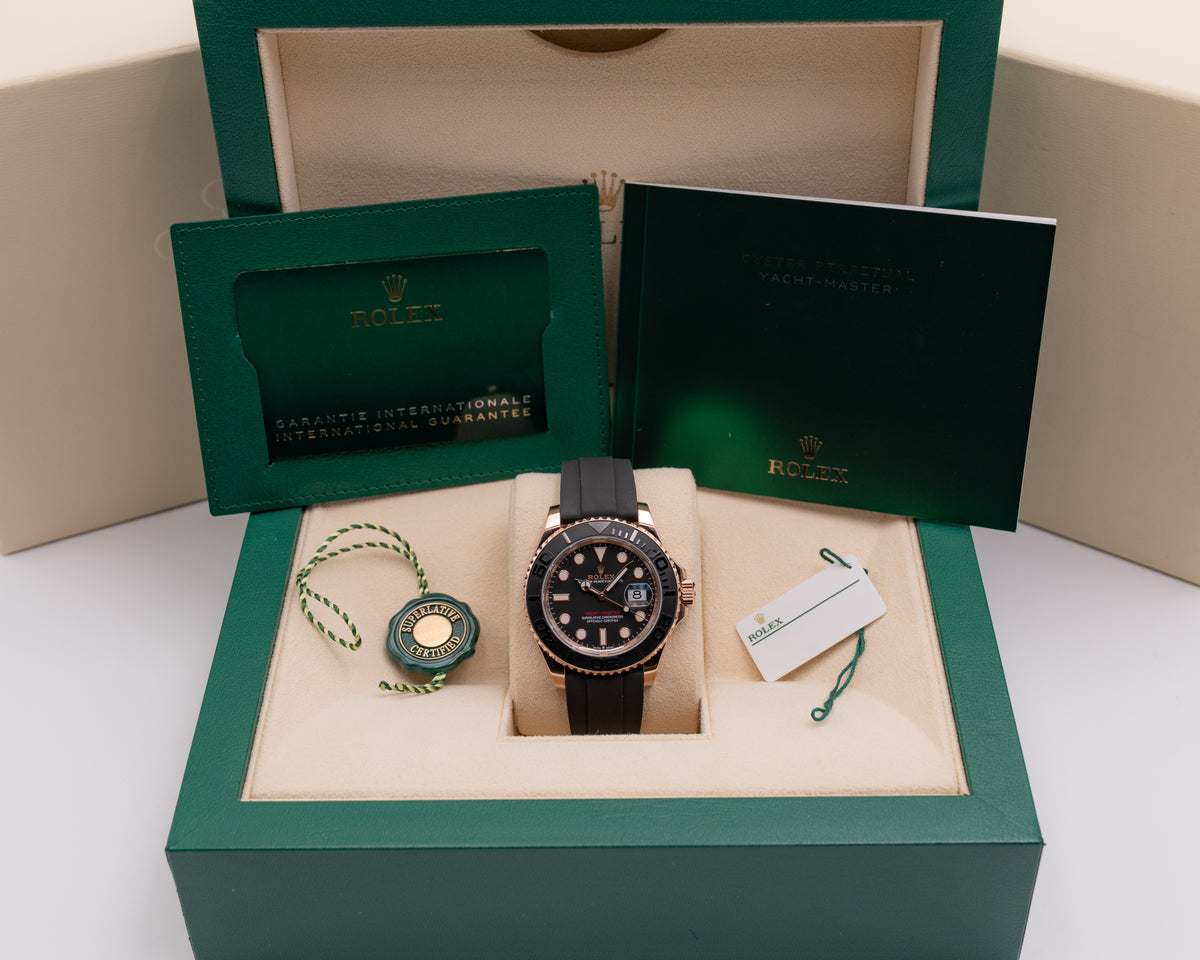 Rolex Yacht-Master 40mm 126655 Rose Gold On OysterFlex 2023