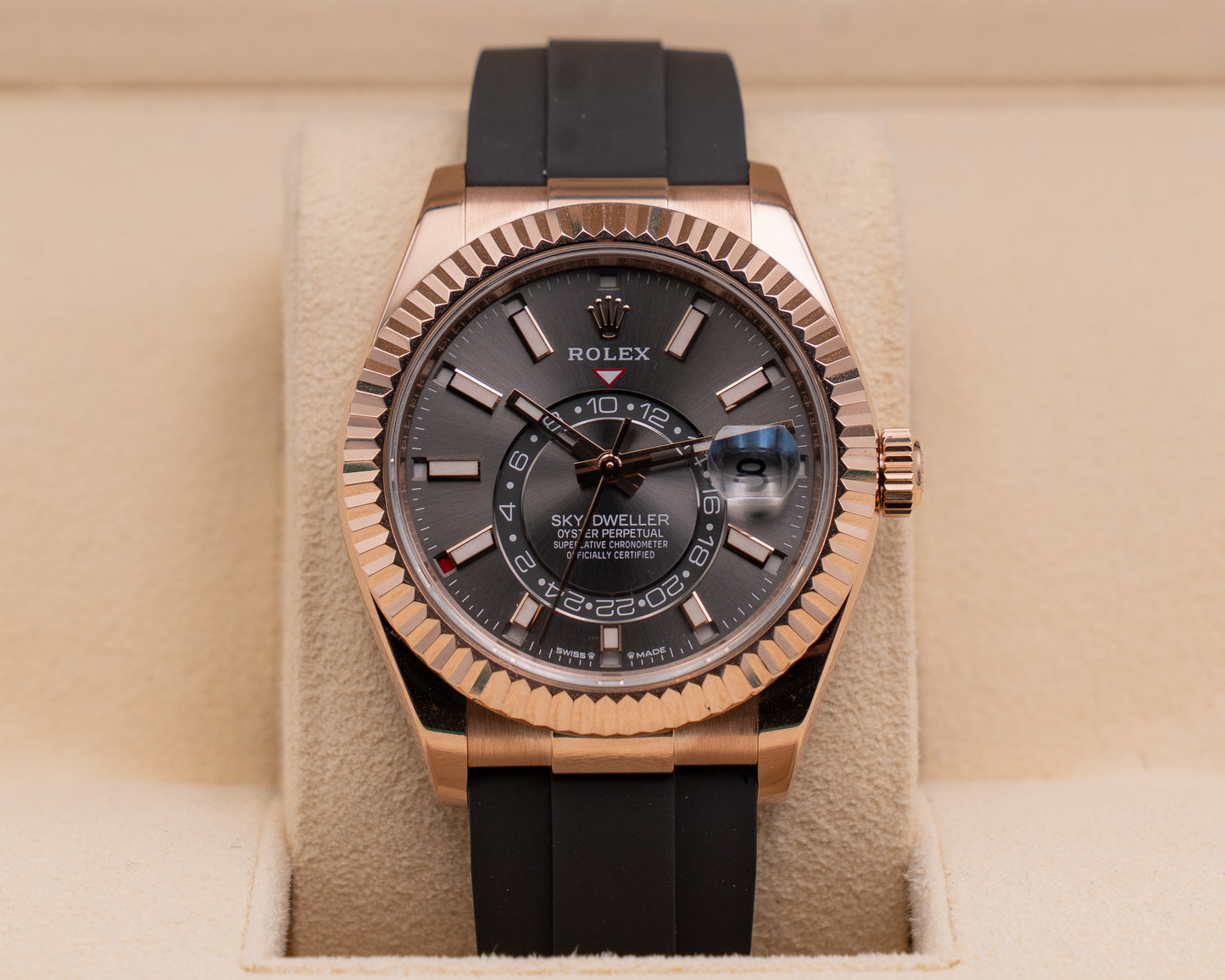 Rolex Sky-Dweller 42mm 336235 Rhodium Rose Gold Oysterflex 2024