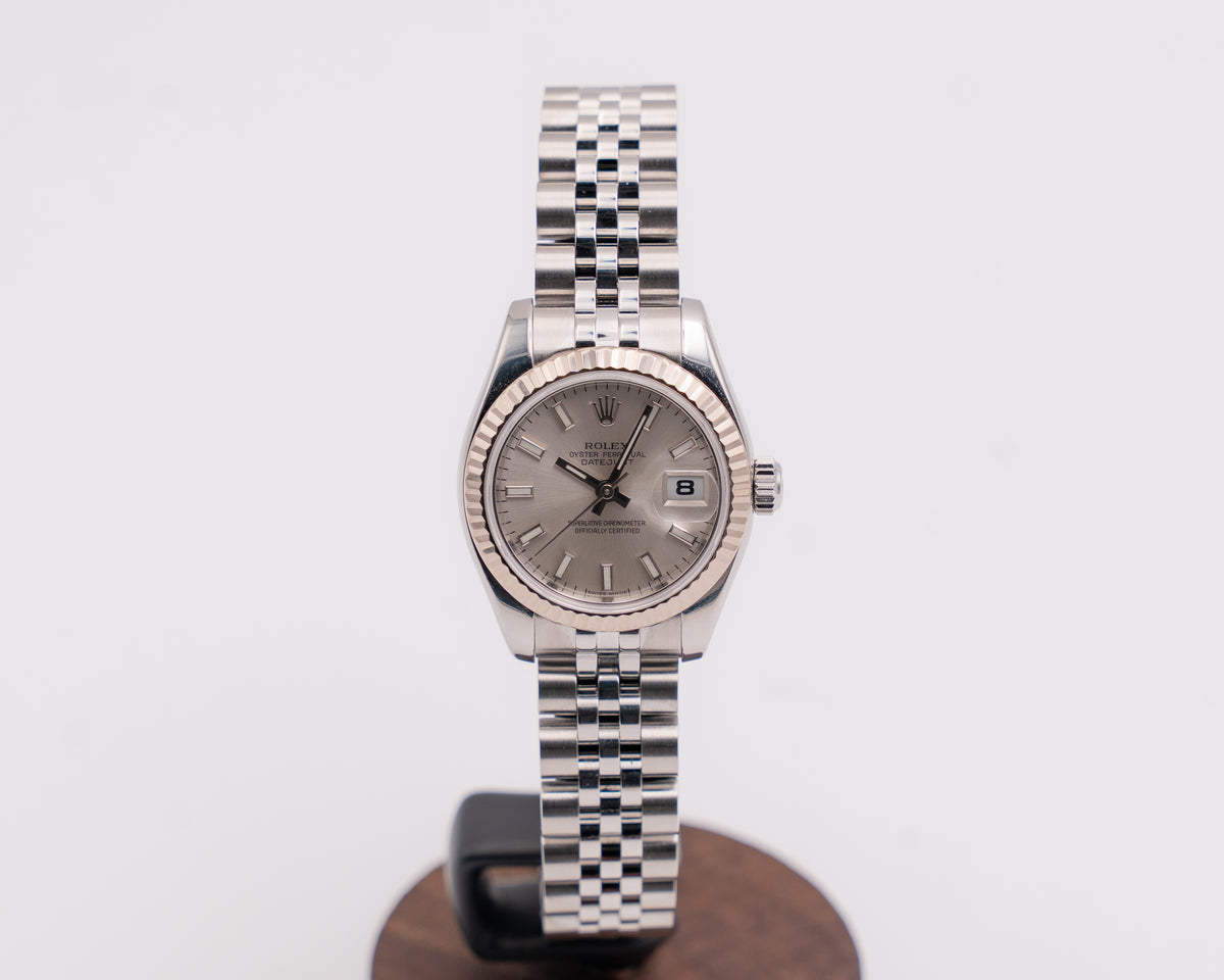 Rolex Datejust 26mm 179174 Silver Stick Jubilee Fluted 2006