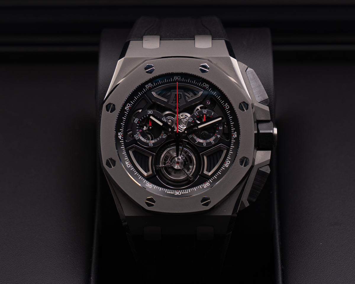 Limited Edition of 100 Audemars Piguet Royal Oak Offshore 43mm 26622TI.GG.D002CA.01 Flying Tourbillon Chronograph