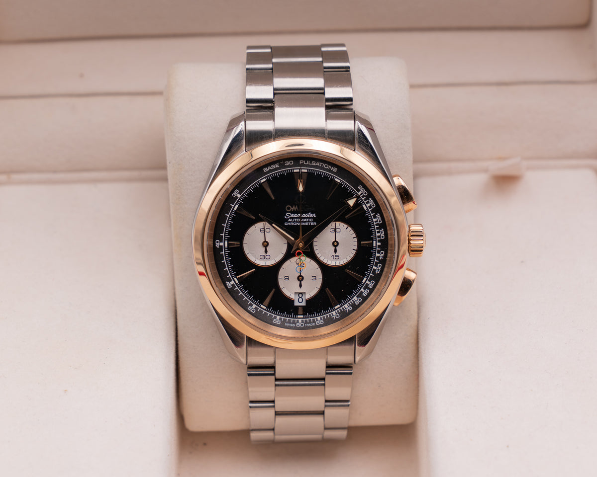Omega Seamaster Aqua Terra 42mm 221.20.42.40.01.001 Two Tone Beijing Olympics 2008