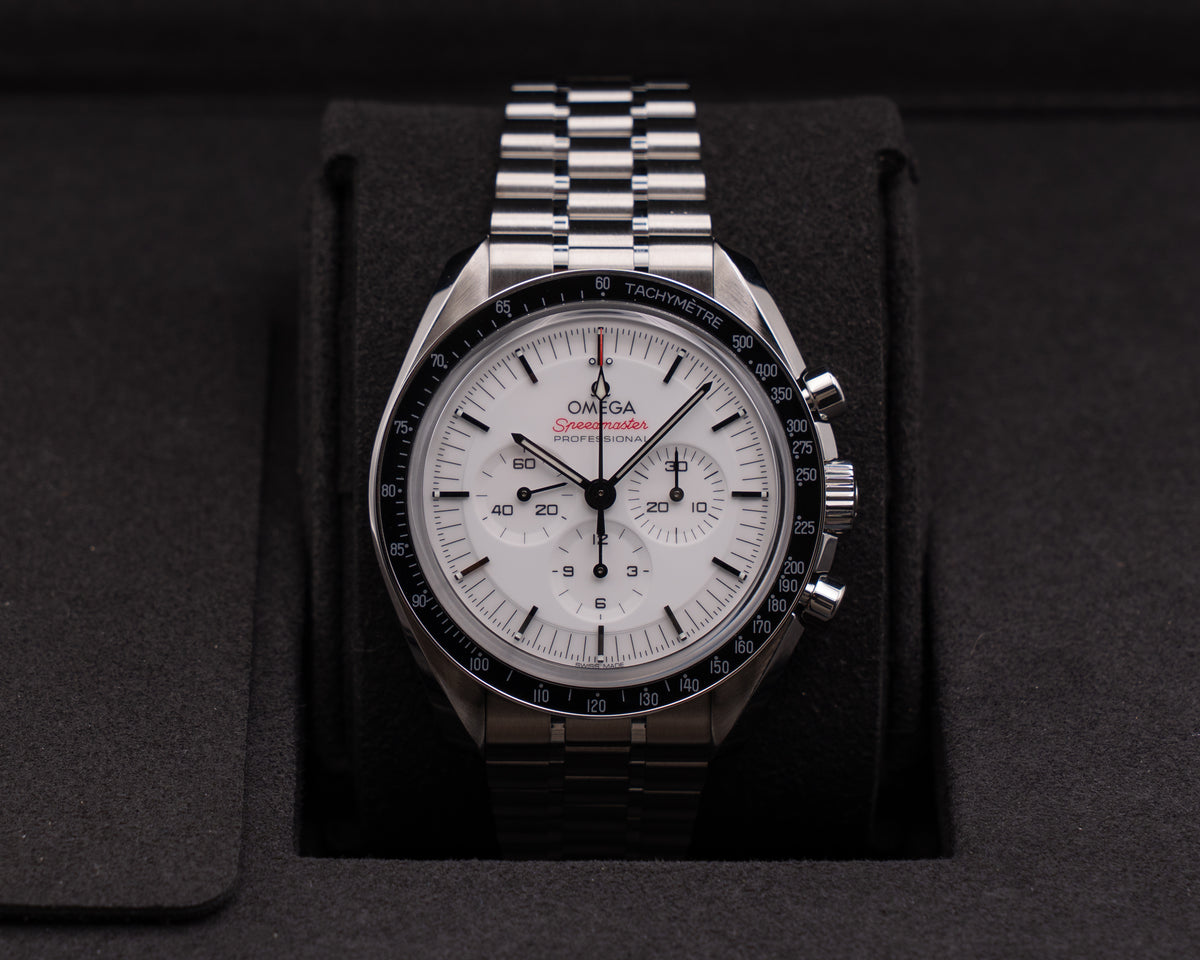 Omega Speedmaster 42mm 31030425004001 White Dial Chronograph