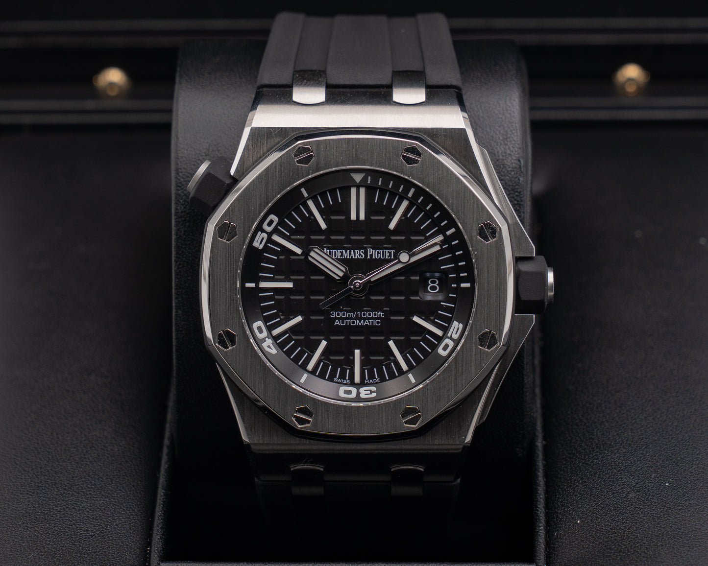 Audemars Piguet Royal Oak Offshore Diver 42mm 15710ST Black Dial Black Rubber Strap 2019