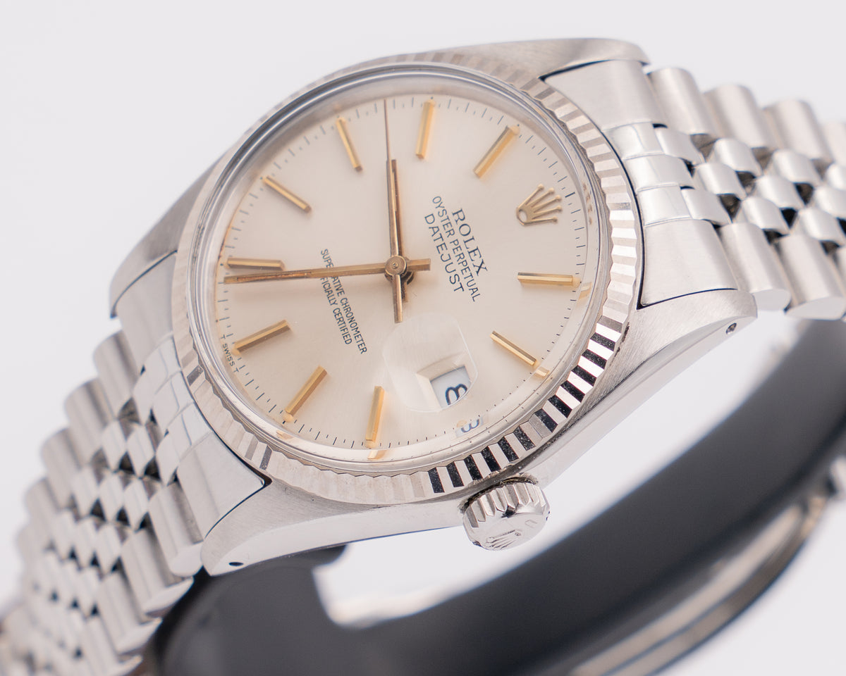Rolex datejust 36mm 16014 White Dial On Jubilee