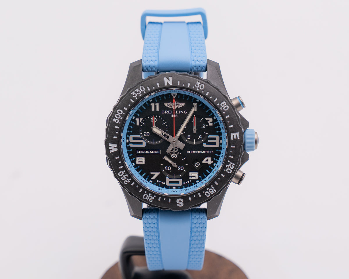 UNWORN Breitling Endurance Pro 38mm Ble Rubber Strap Chronograph