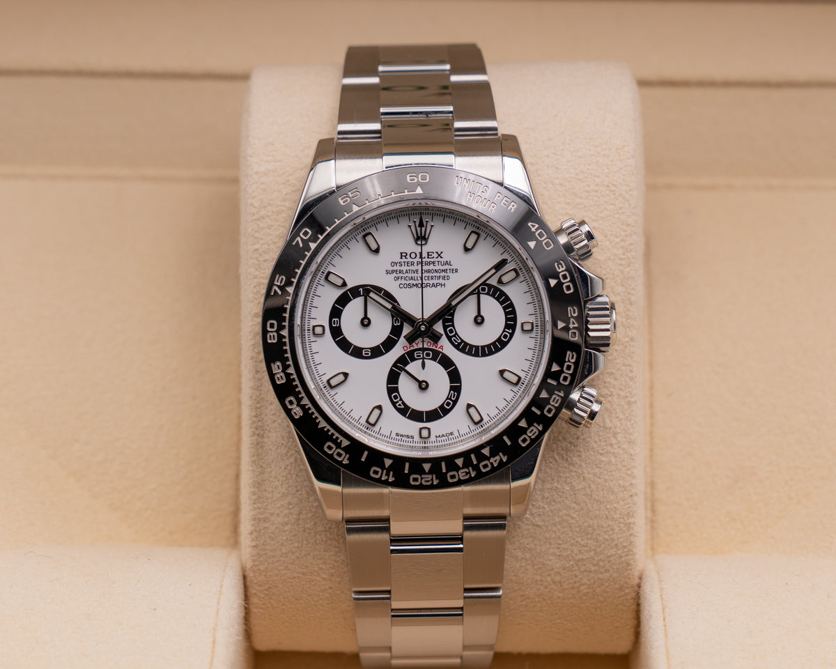 Rolex Daytona 40mm 116500LN White Dial Panda On Oyster 2016