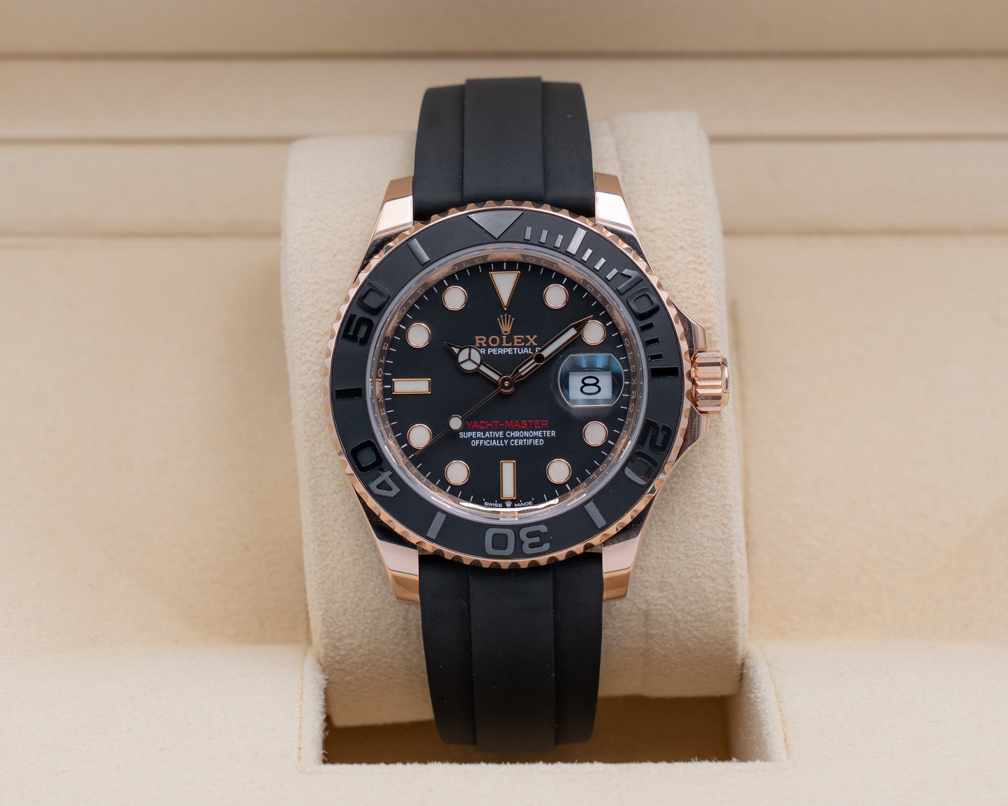 Rolex Yacht-Master 40mm 126655 Rose Gold Oyster Flex 2021
