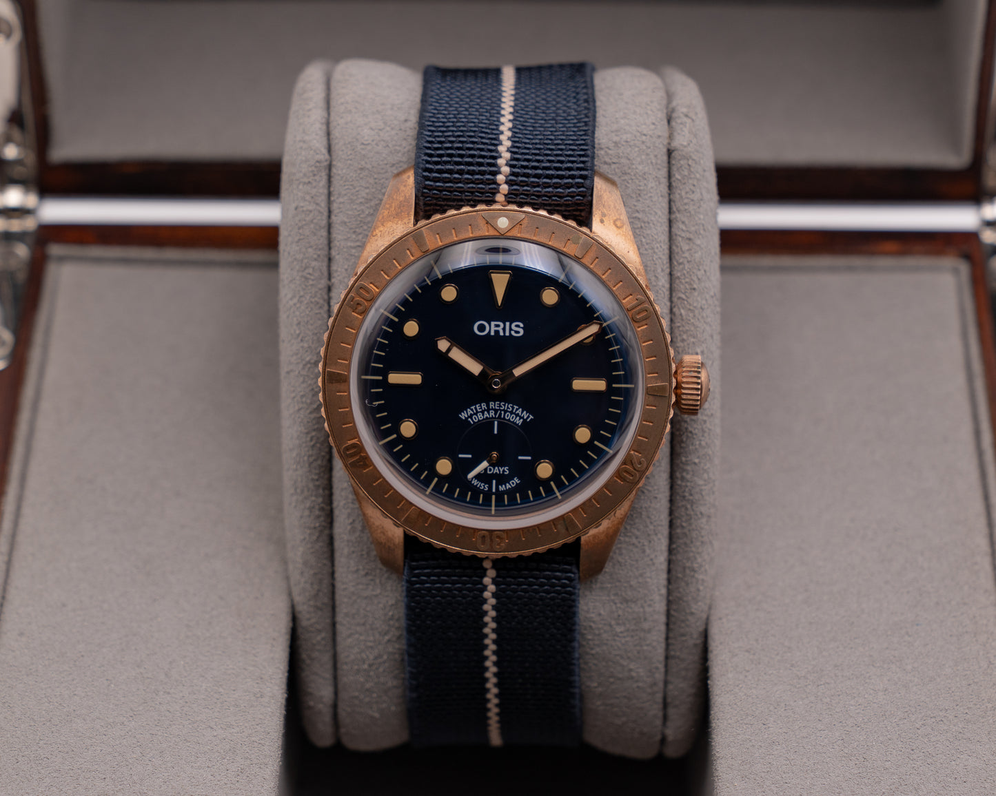 Oris Carl Brashear Calibre 401 Limited Edition 40mm Bronze Blue Dial