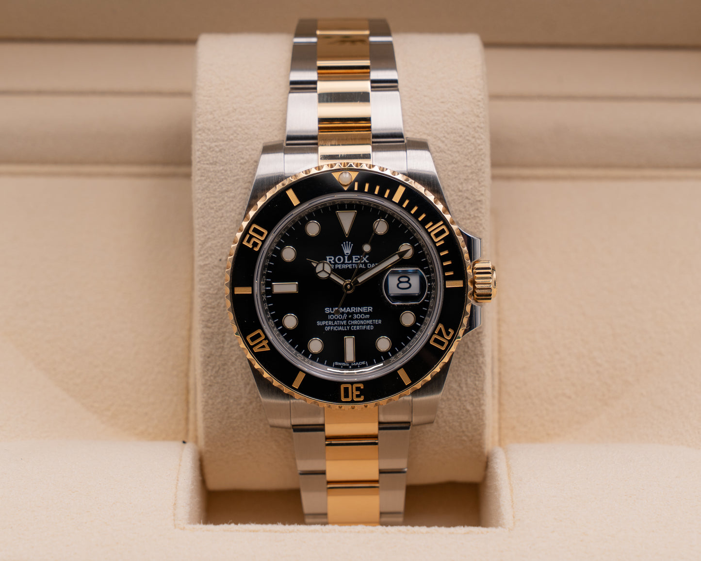 Rolex Submariner 40mm 116613LN Two Tone Black Dial 2018