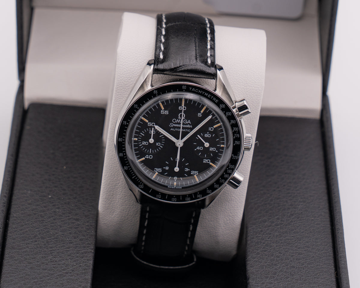 Omega Speedmaster 39mm 3510.50 Black Dial on Leather Strap