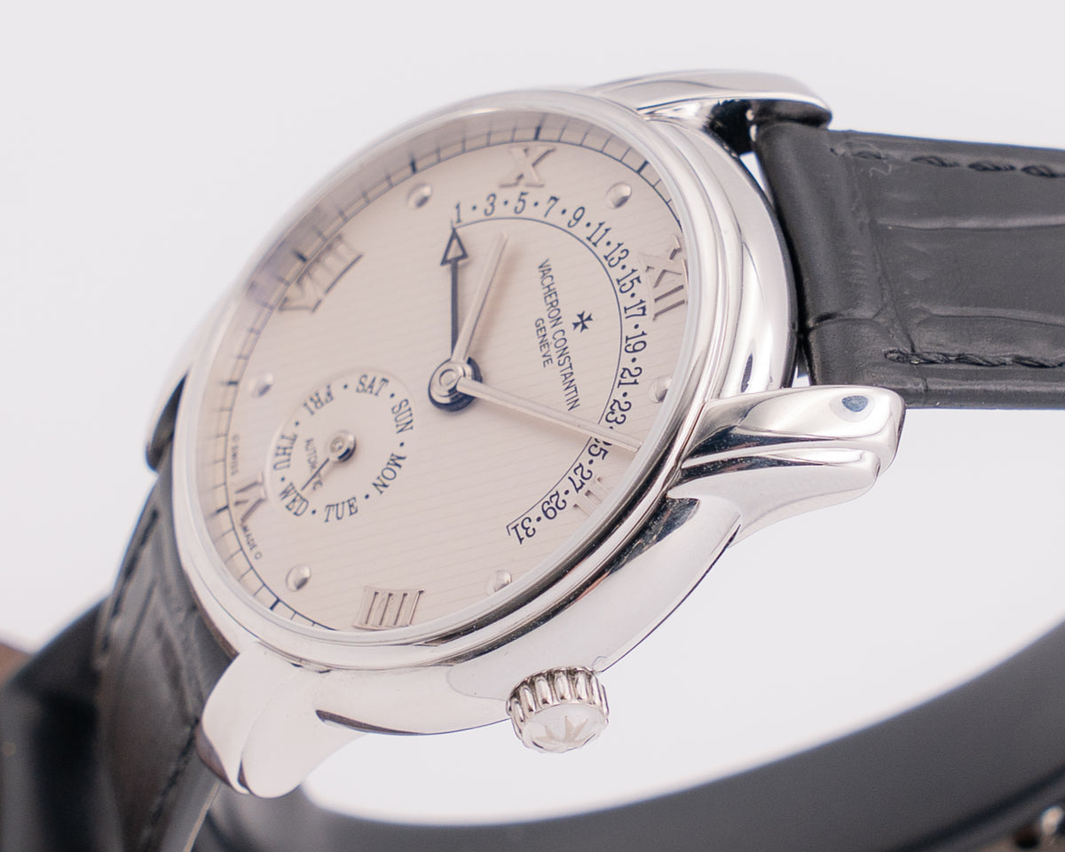 Vacheron Constantin Patrimony 37mm 47245/000G White Gold Day Date Retrograde