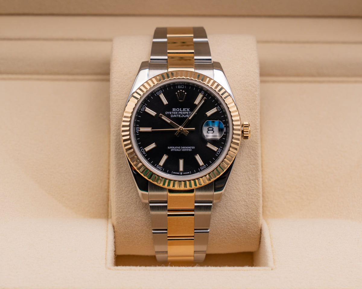 Rolex Datejust 41mm 126333  Fluted Black Dial On Oyster 2022