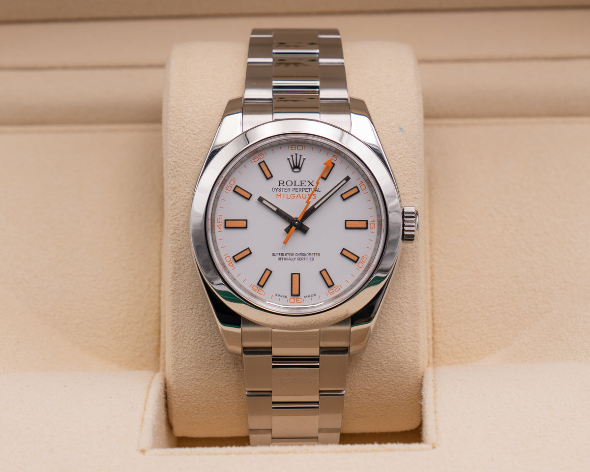Rolex Milgauss 40mm 116400 White Dial 2020