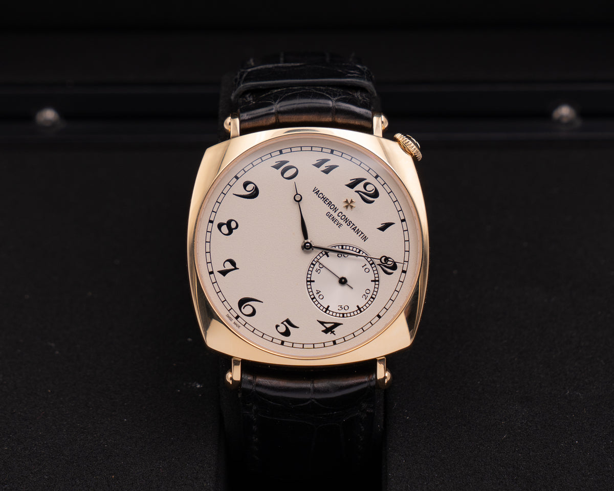 Vacheron Constantin Historiques American 1921 40mm 82035/000J-9964 Yellow Gold Black Strap 2015