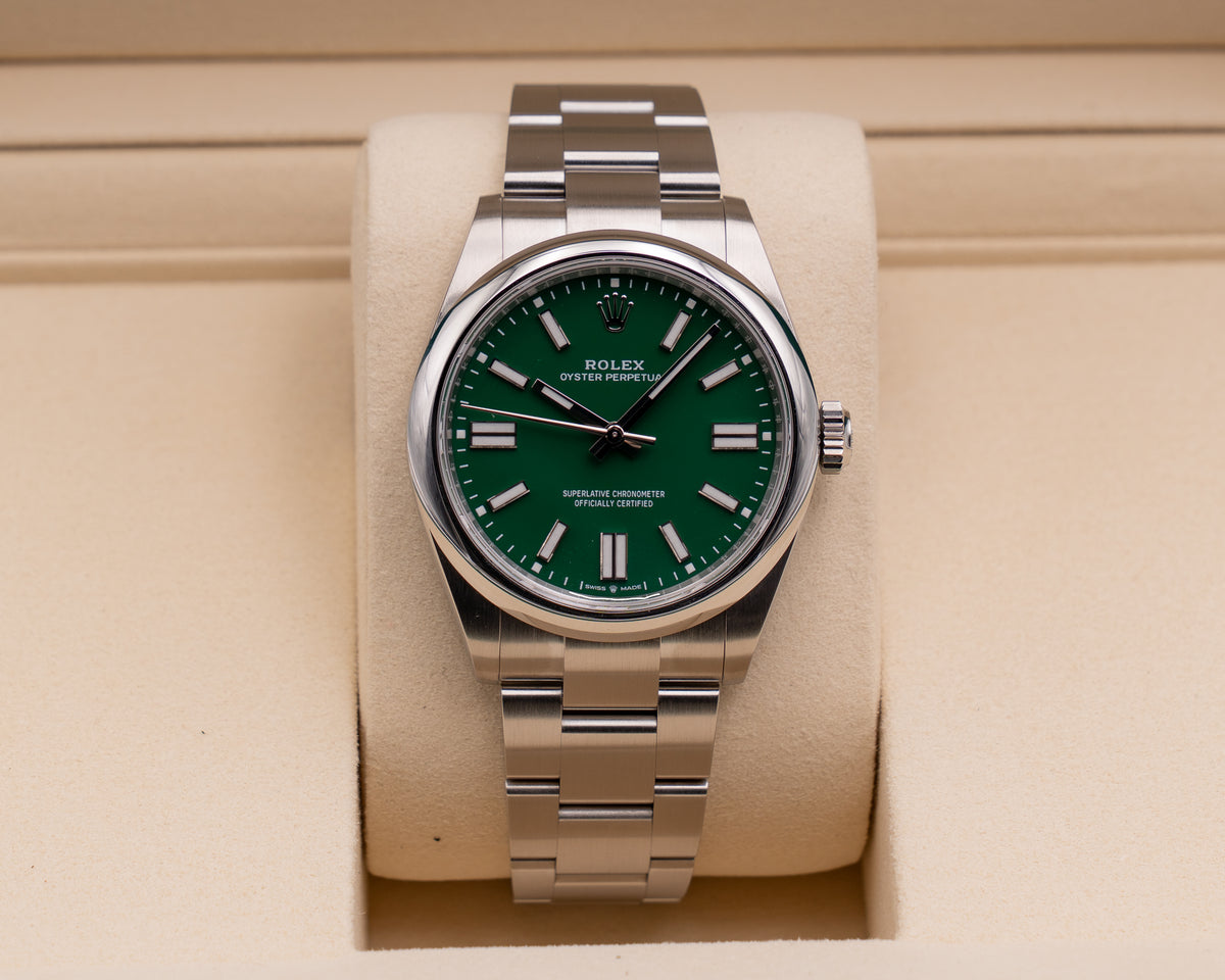 Rolex Oyster Perpetual 41mm 134300 Green Dial 2025