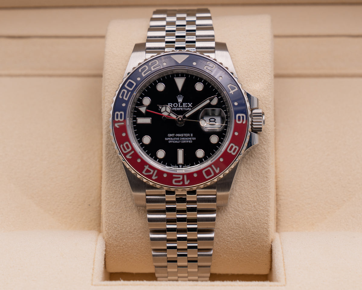 Rolex GMT-Master II 40mm 126710BLRO Pepsi On Jubilee 2020