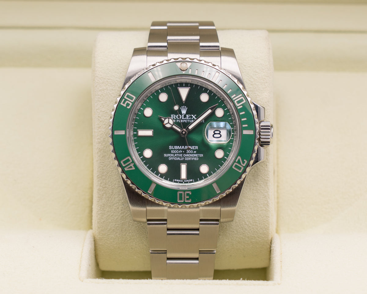 Rolex Submariner 40mm 116610lv Hulk 2017