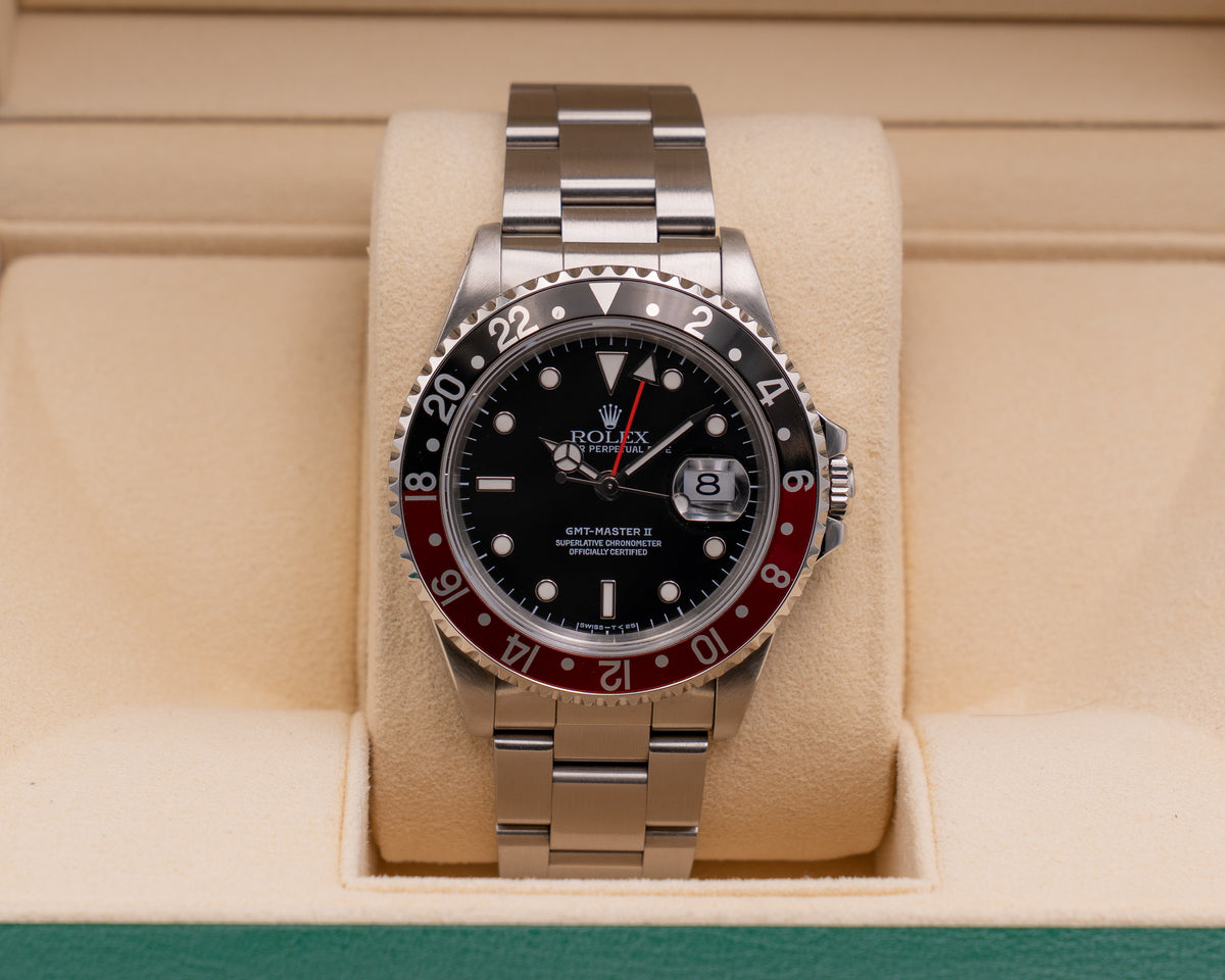 Rolex GMT Master II 40mm 16710 Coke Open Date