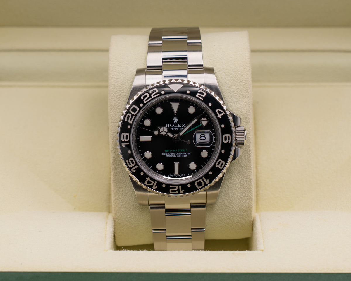 CPO Rolex  GMT-Master II 40mm 116710ln Green Arrow  2009