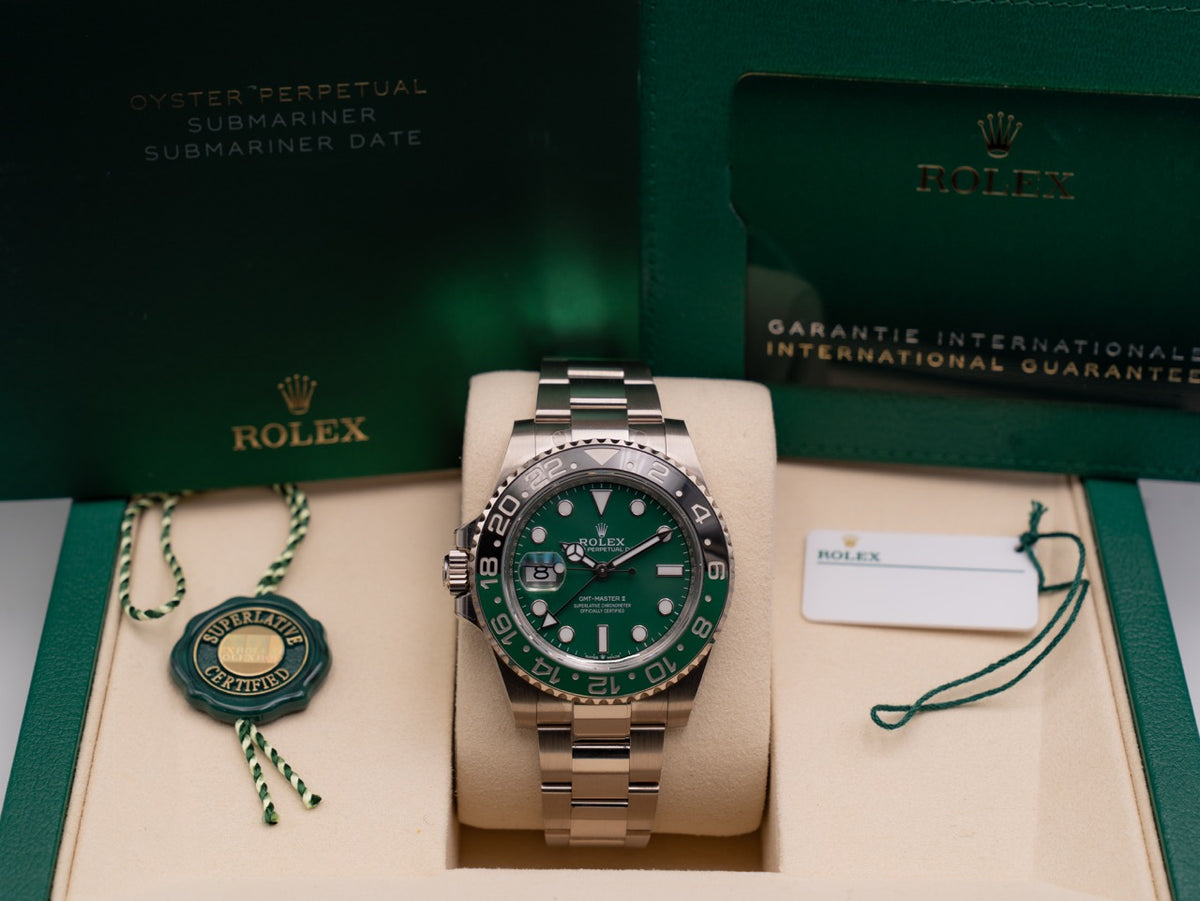 Rolex GMT Master II 40mm 126729VTNR White Gold Sprite Green Dial 2025