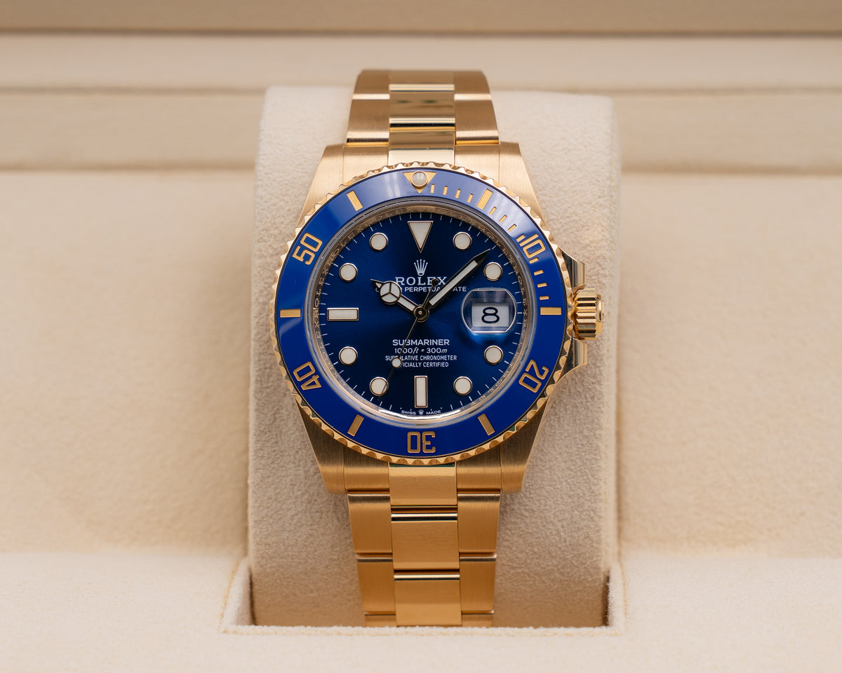 Rolex Yellow Gold Submariner 41mm 126618LB Bluesy 2023